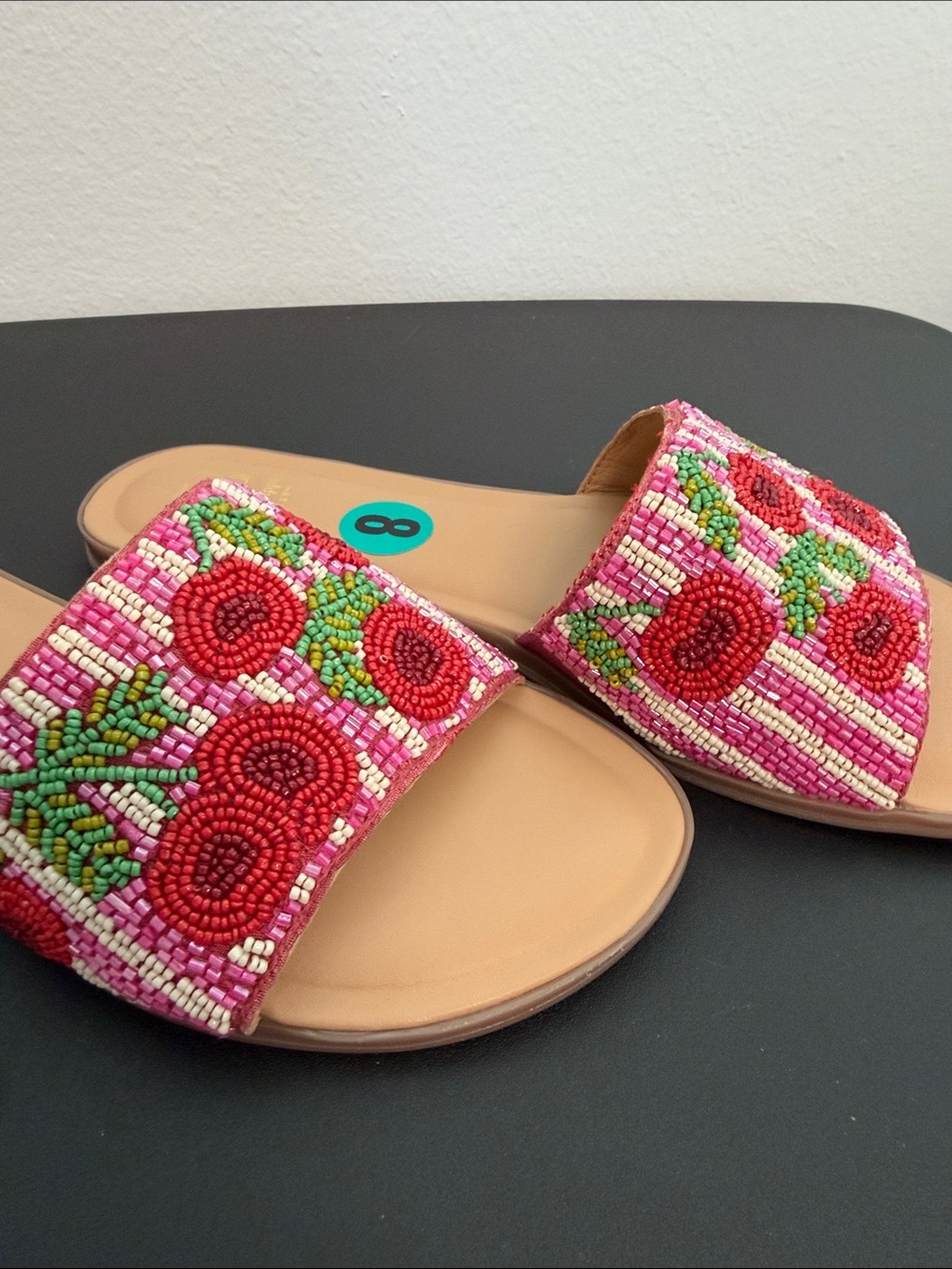 Haute Hippie | Cherry Beaded Slide Sandals 🍒 - Picture 8 of 8